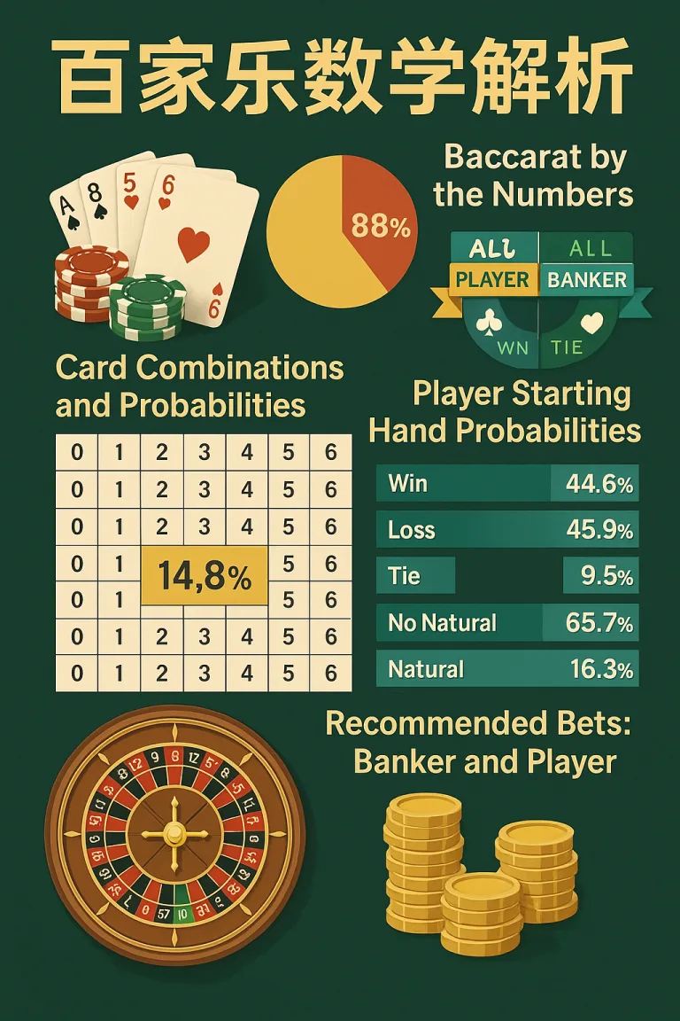 百家乐数学解析：概率与数字揭秘澳门赌场之王