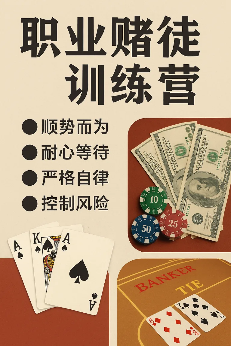 职业赌徒训练营心理测试：职业赌徒必备的20条原则及思维认知